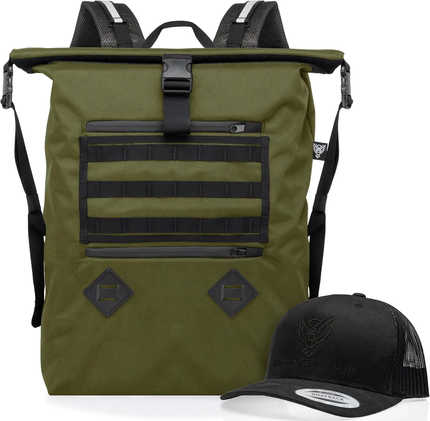 ~ AQUA RT Large Water-Proof Faraday Backpack/Black Hat Combo ~ Tracking/Hacking Defense ~ OD Green