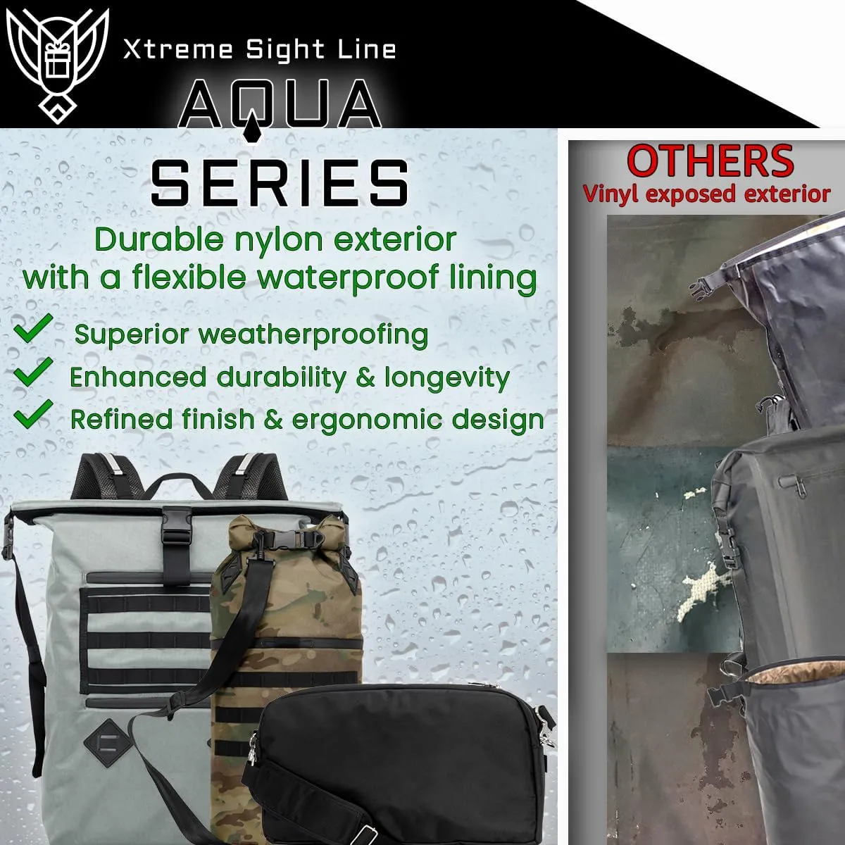 ~ AQUA RT Large Water-Proof Faraday Backpack/Black Hat Combo ~ Tracking/Hacking Defense ~ OD Green
