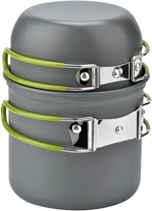 1-2 Person Camping Cooking Set Non-Stick Pan Pot Teapot Utensil Set Rv Accessory Portable Outdoor Cooking Kit