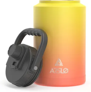 1 Gallon large Insulated Water Jug With Handle, One Gallon Insulated Water Bottle, 128oz Stainless Steel Water Jug, Big Thermos for Gym,Hiking,Camping&Travel