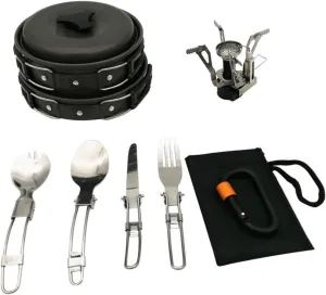 1 Set Portable Camping Cookware Lightweight Foldable Soup Pot for Hiking Picnics Outdoor Cooking Easy to Clean Convenient to Carry for Your Camping Adventure