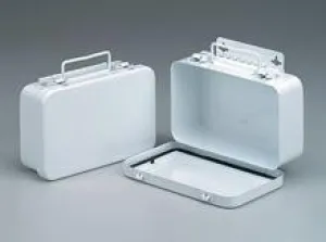 10 Unit- empty metal case w- hanger & gasket- 7-1-2 in. x4-1-2 in. x2-3-8 in. - horizontal- 1 ea.
