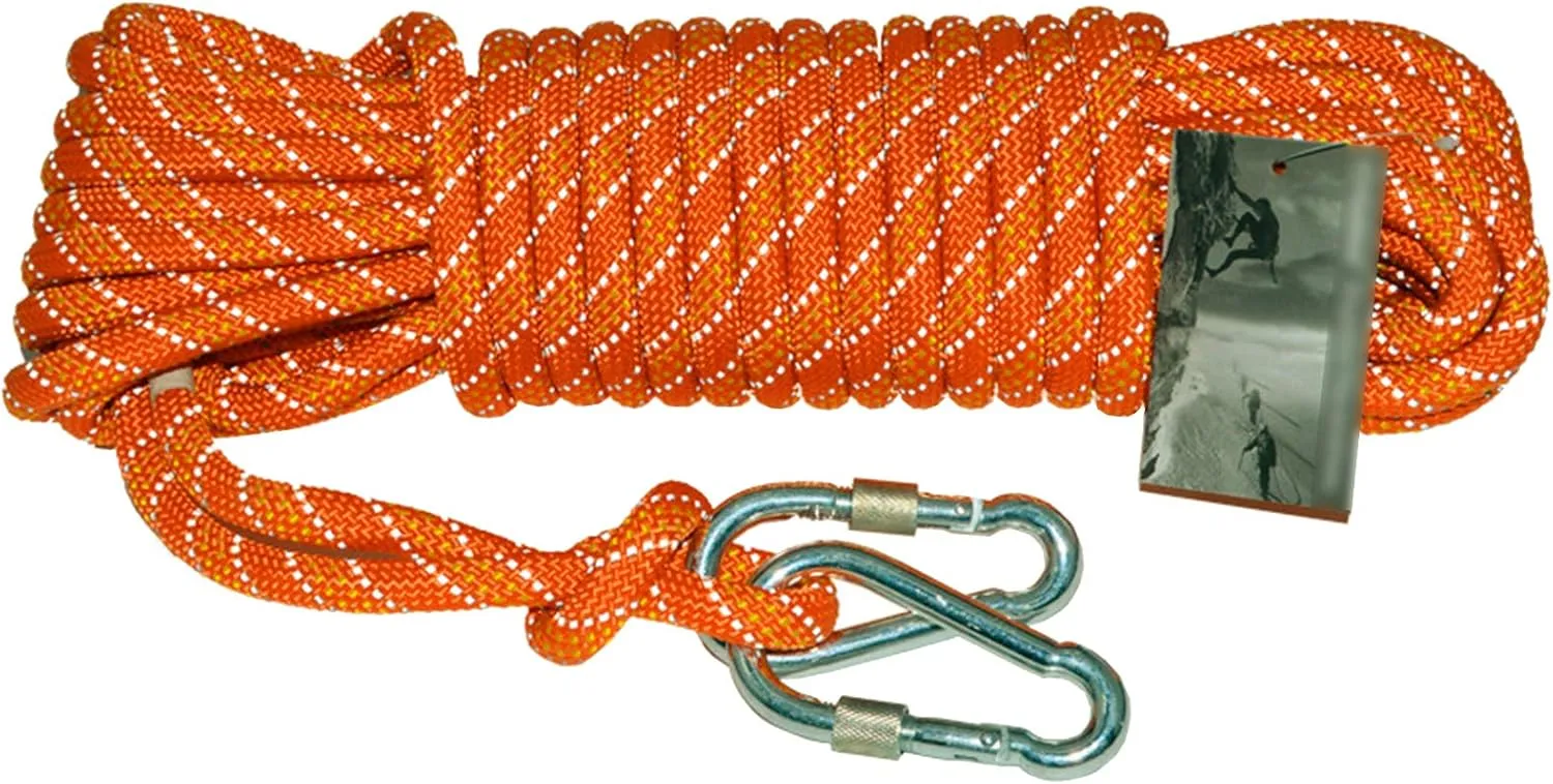 12mm Outdoor Luminous Floating Reflective Rope, Multi-Functional Guide Warning Rope (Orange)(Size:80M)