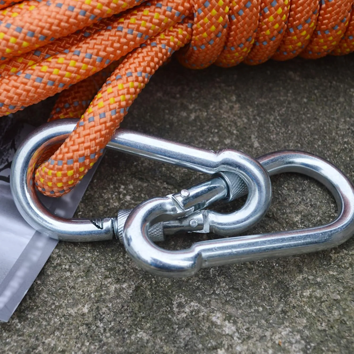 12mm Outdoor Luminous Floating Reflective Rope, Multi-Functional Guide Warning Rope (Orange)(Size:80M)