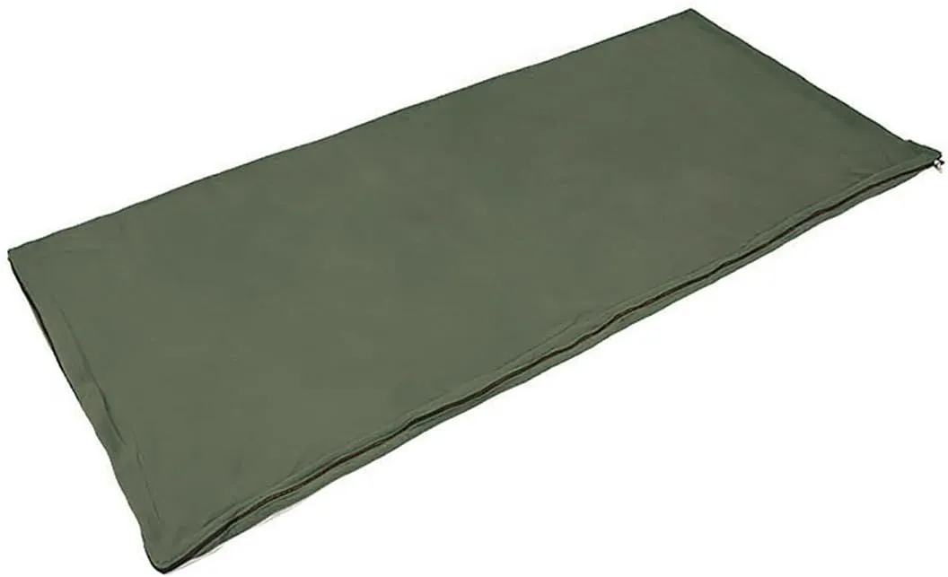 180x75CM Fleece Sleeping Bag Ultralight Sleeping Bag Army Green Travel Sheets Adult Sleep Sack for Outdoor Hiking Camping Office