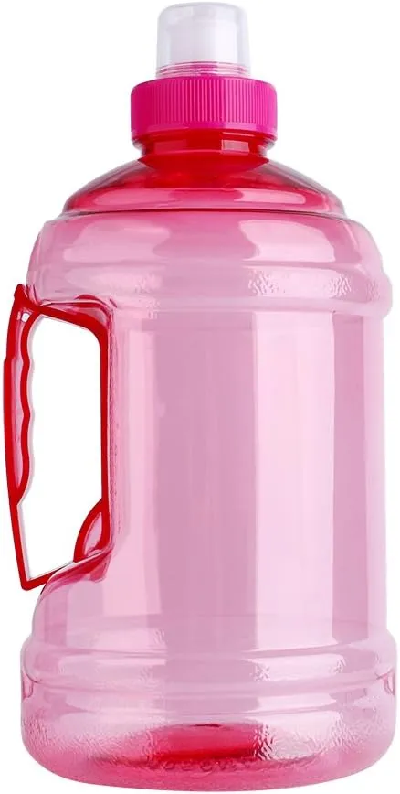1L Portable Sport Bottle Large Water Bottle Big Capacity Water Jug BPA Free Drink Water Bottle Cap Kettle PET Sport Picnic, Red