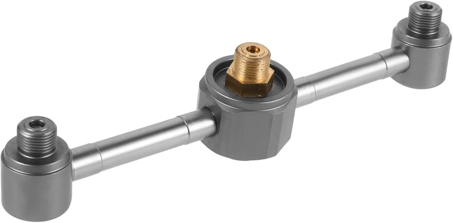 1pc Outdoor Camping Gas Tank Adapter Versatile Separator for Dual Burner Connection Lightweight Camping Supply for Two Grills Stoves Easy Secure Setup