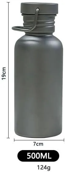 1PC Pure Titanium Water Cup, Portable Sports Water Bottle Suitable For Outdoor Camping, Cycling, Mountain Climbing, Etc.(500ml)
