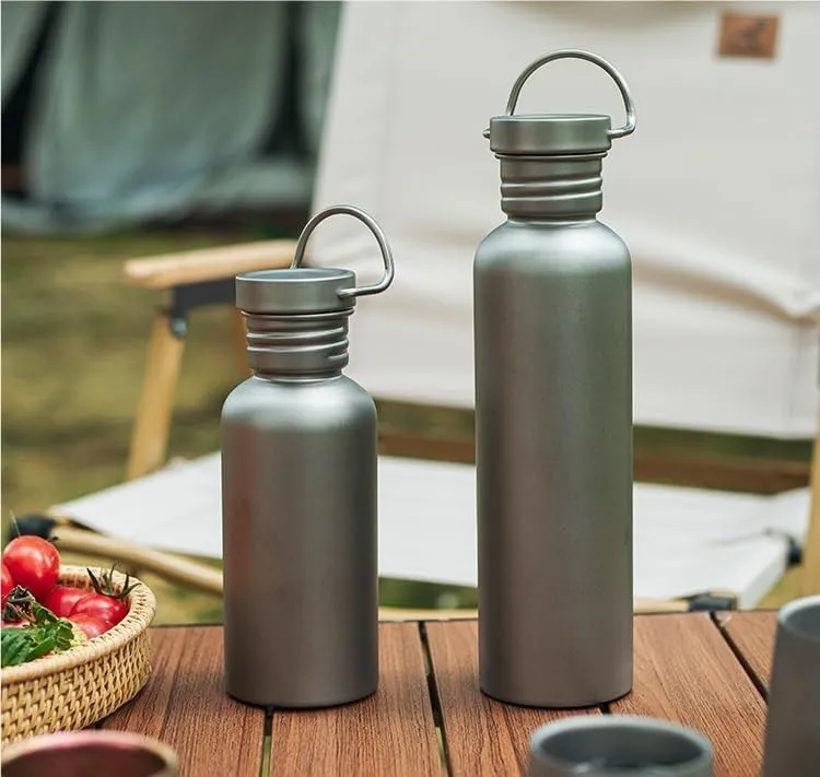 1PC Pure Titanium Water Cup, Portable Sports Water Bottle Suitable For Outdoor Camping, Cycling, Mountain Climbing, Etc.(500ml)