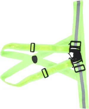 1set Adjustable Reflective Glowing Vest for Night Running High Visibility Safety Strap for Outdoor Activities Comfortable Design for Men Women -catching Reflective Gear