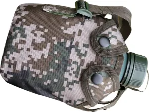 1Set Aluminum Alloy Water Bottle Canteen Durable Survival Kettle for Camping Hiking Climbing Heavy Duty Leakproof Portable Design with Hook for Easy Carrying