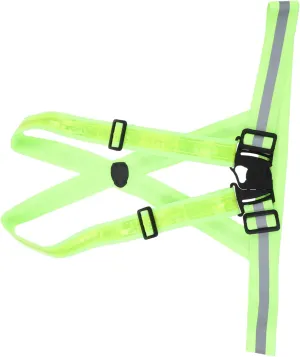 1Set LED Glowing Reflective Vest Strap Adjustable High Visibility Gear for Night Running Outdoor Sports Safety USB Rechargeable Luminous Reflective Belt for Enhanced Visibility