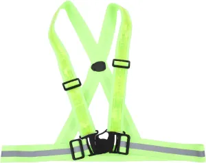 1Set LED Reflective Glowing Vest for Night Running Adjustable High Visibility Safety Belt for Hiking Cycling Mountain Climbing Portable Comfortable Reflective Clothing