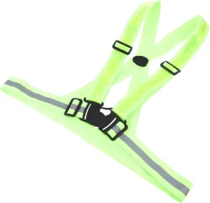 1Set Luminous Adjustable Reflective Vest for Night Running USB Rechargeable LED Safety Strap with High Visibility for Outdoor Activities Fits