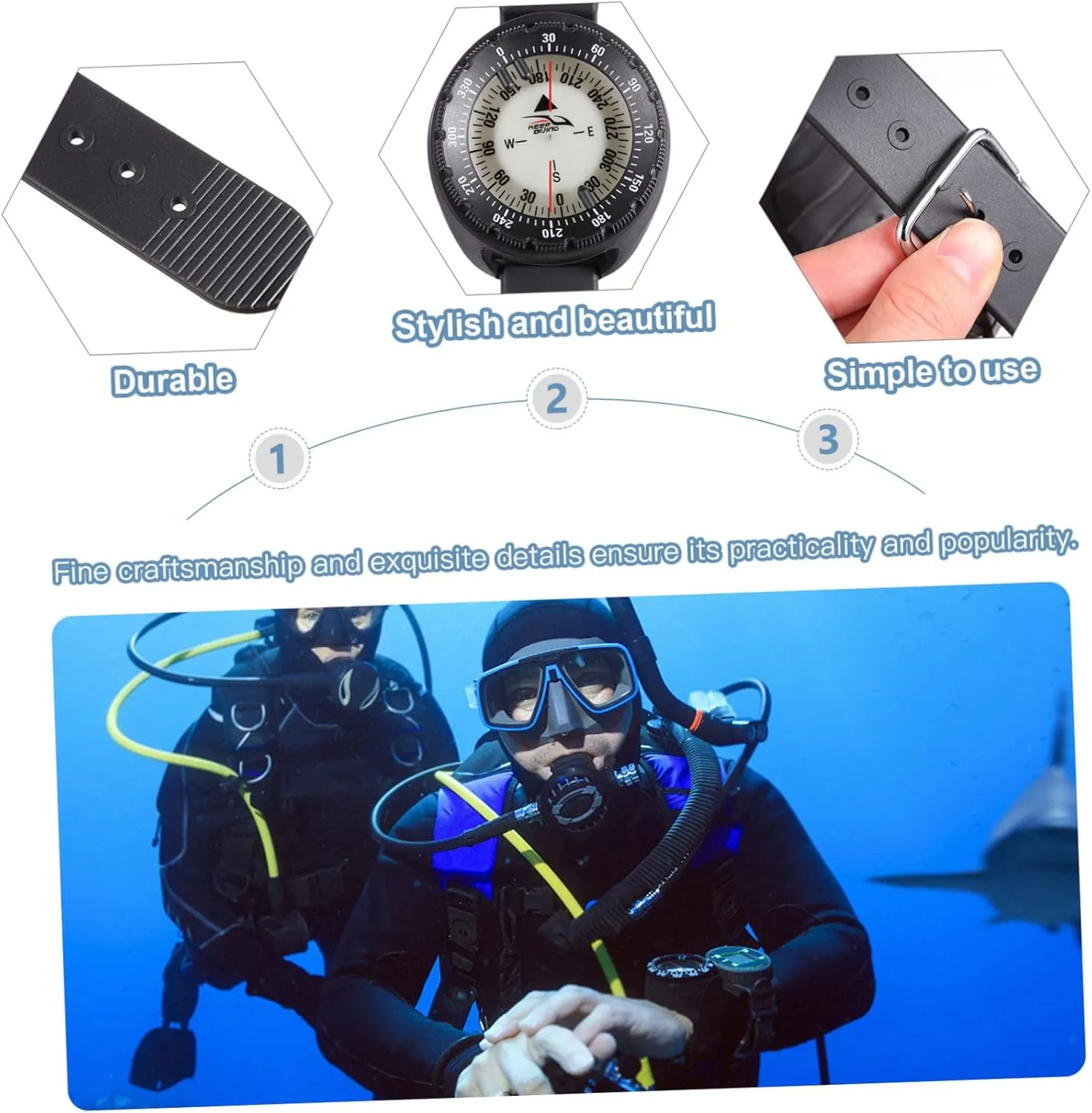 2 Pcs Compass Outdoor Navigation Tools Outdoor Pocket Backpack Travel