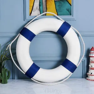 20Inch Throwable Lifebuoy Ring with 98.4FT Floating Rescue Rope - Emergency Flotation Device for Boating, Pool & Outdoor Water Safety, Heavy-Duty Foam Buoy & Perimeter Line Lifeguard Kit
