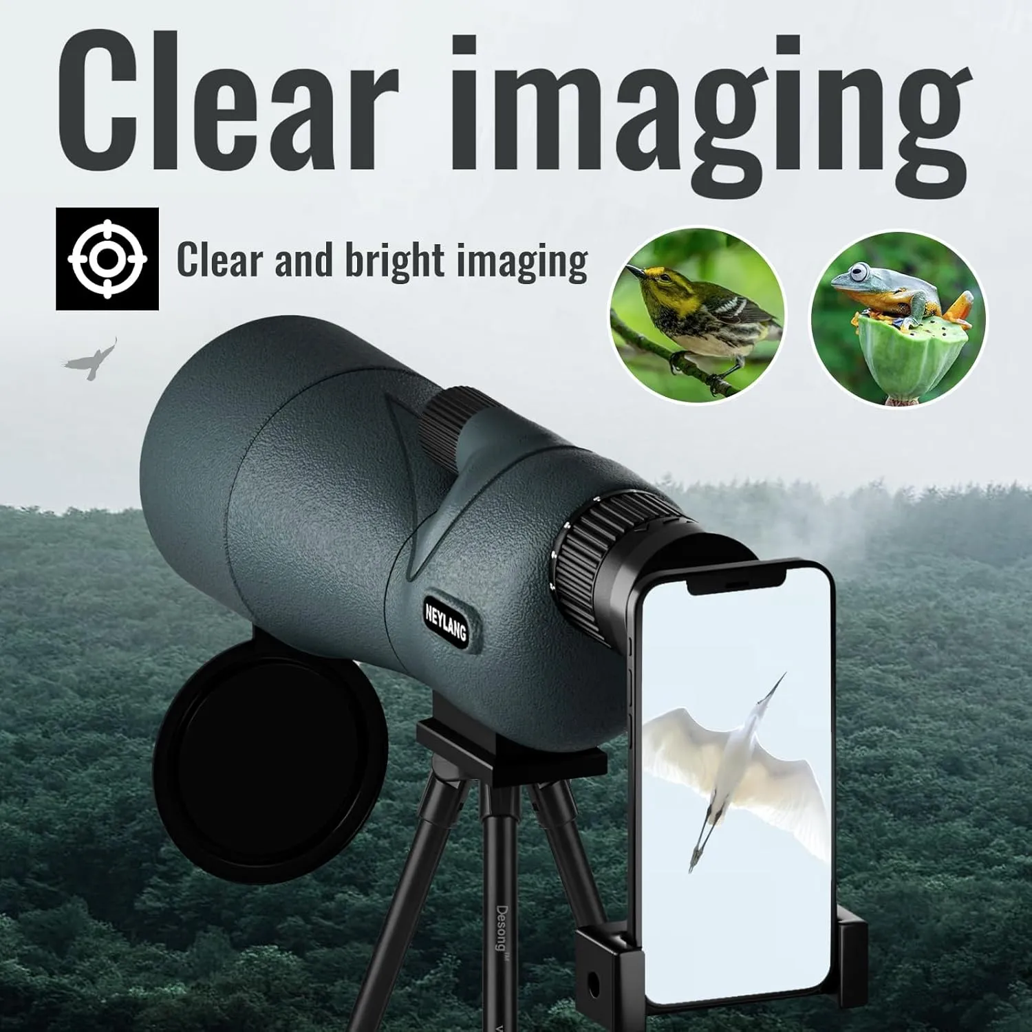 25-75X60 Spotting Scope for Shooting Hunting - Spotter Scopes with Tripod Phone Adapter Waterproof HD Scope for Target Shooting Bird Watching