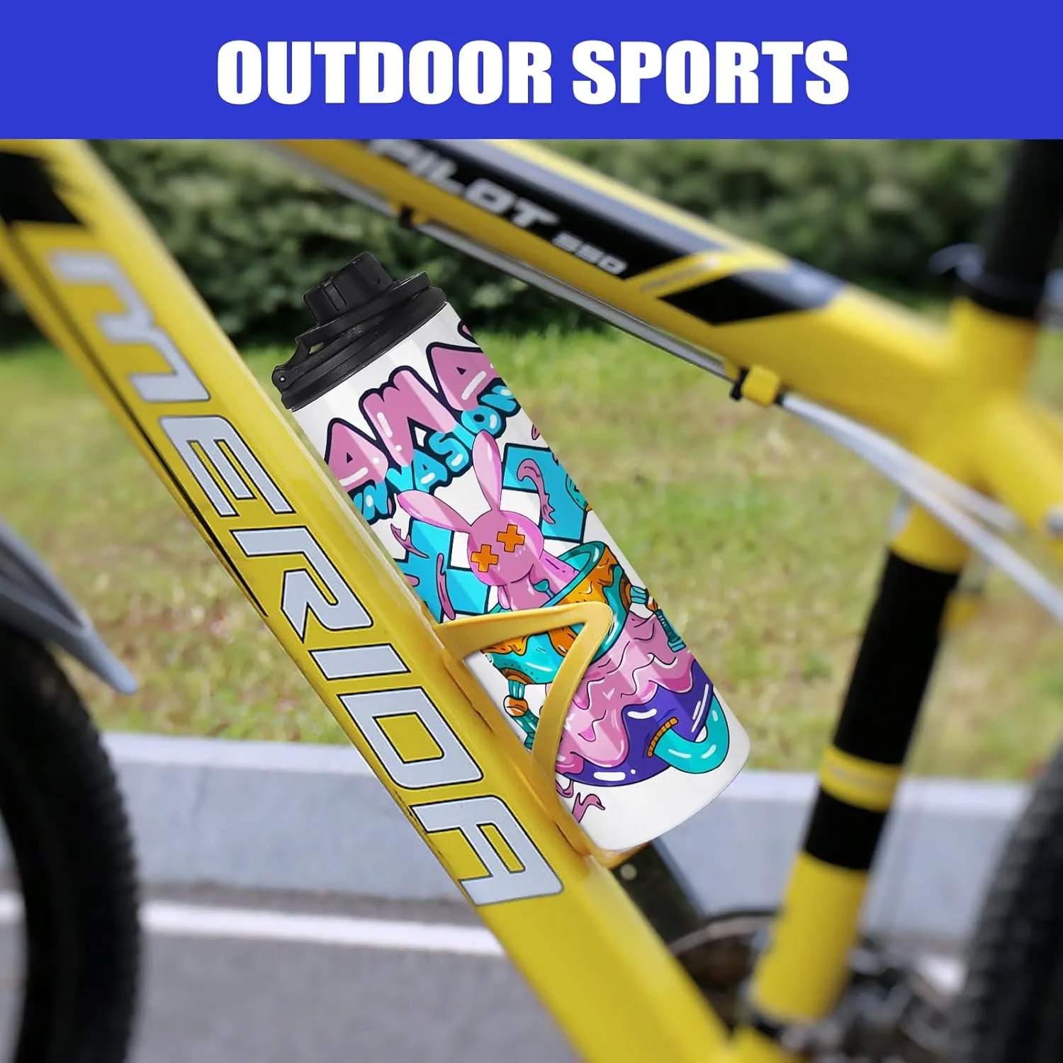 30 Pack Sublimation Water Bottle Blanks - 20 oz Stainless Steel Sports Bottle with Handle, Tumbler Blanks with Lids and Straws, Individually Boxed, White, DIY Gift