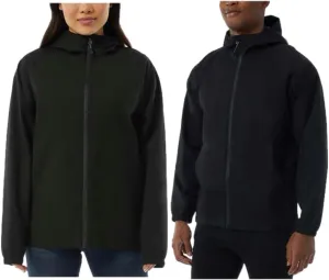 32º DEGREES 32 Degrees Lightweight UV Protection Waterproof Unisex Rain Jacket - Pack of 1 (US, Alpha, Medium, Regular, Regular, Black)