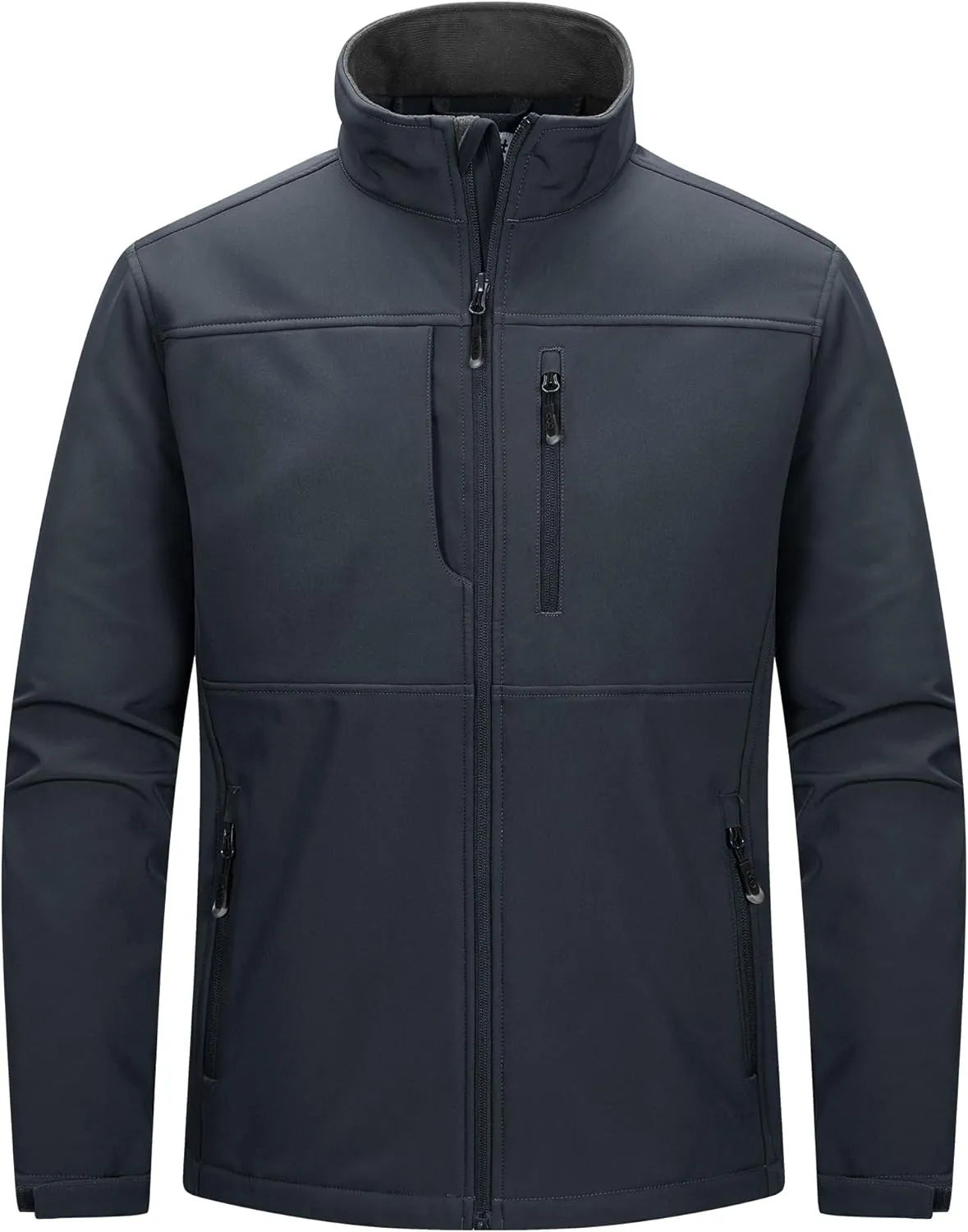 33,000ft Men's Lightweight Softshell Jacket Warm Fleece Lined Windbreaker Waterproof Soft Shell for Outdoor Hiking