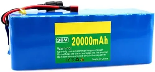 36V Ebike Battery,20Ah Lithium Li-ion Folding Bike Replacement Battery Pack,Electric Bicycles Motor with Charger XT60 Plug