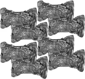 4‘’ Israeli Style Emergency Bandage, 4 inches Width, 60 inches Length (4 Inch-8Pcs)