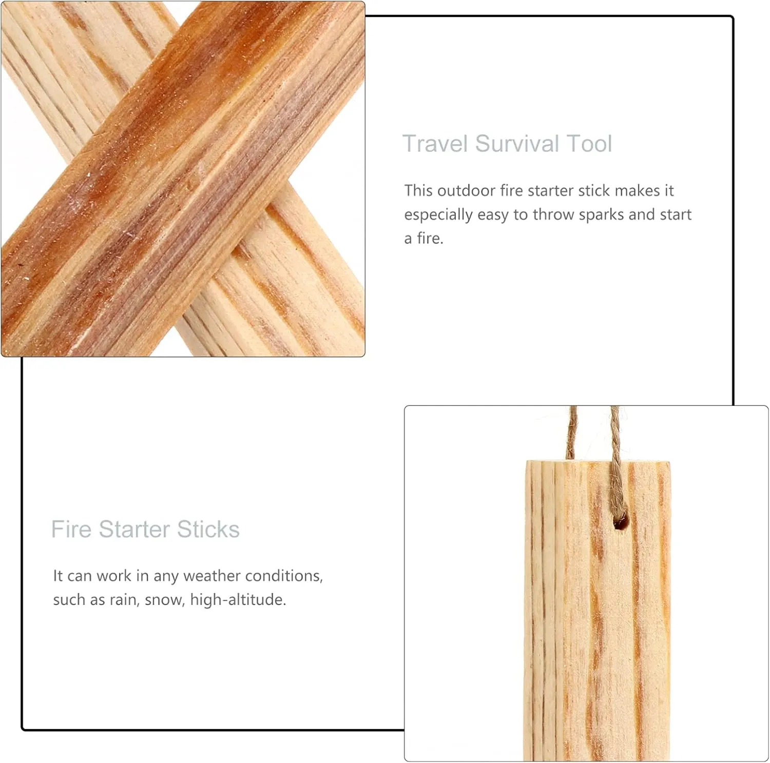 4 Pcs Pine Strips Simple Wood Burner Travel