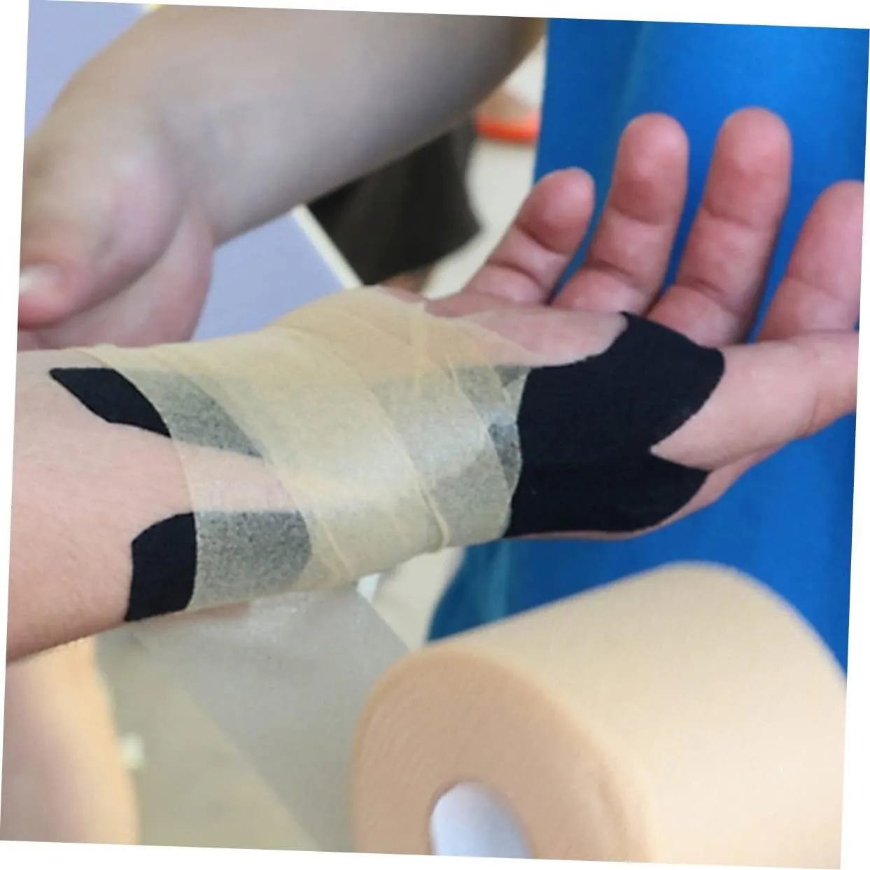 4 Rolls Elastic Sports Tape Pre-wrap Bandage Waterproof for Ankle Wrist Knee Protection