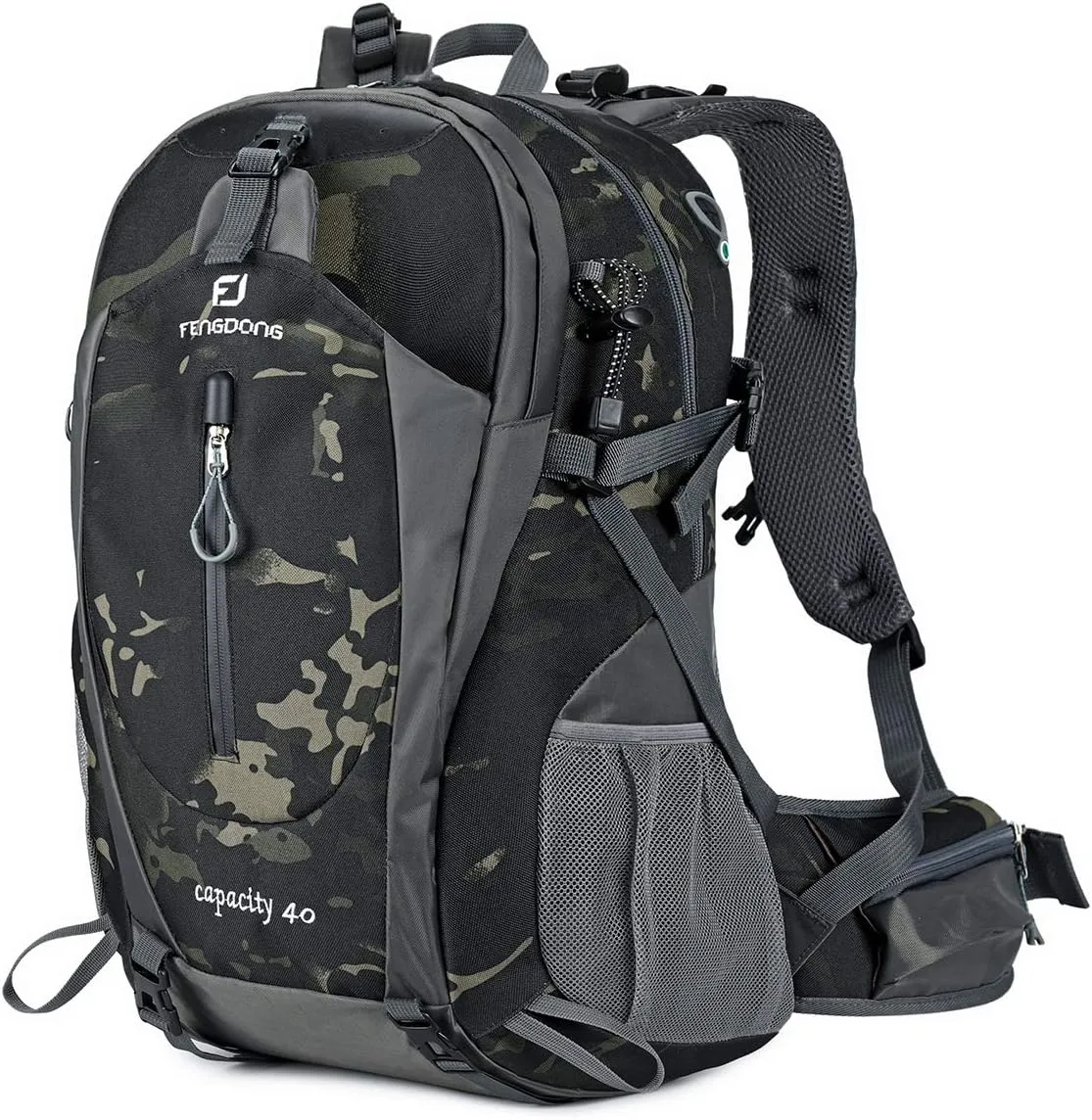 40L Waterproof Lightweight Hiking,Camping,Travel Backpack for Men Women (camo)