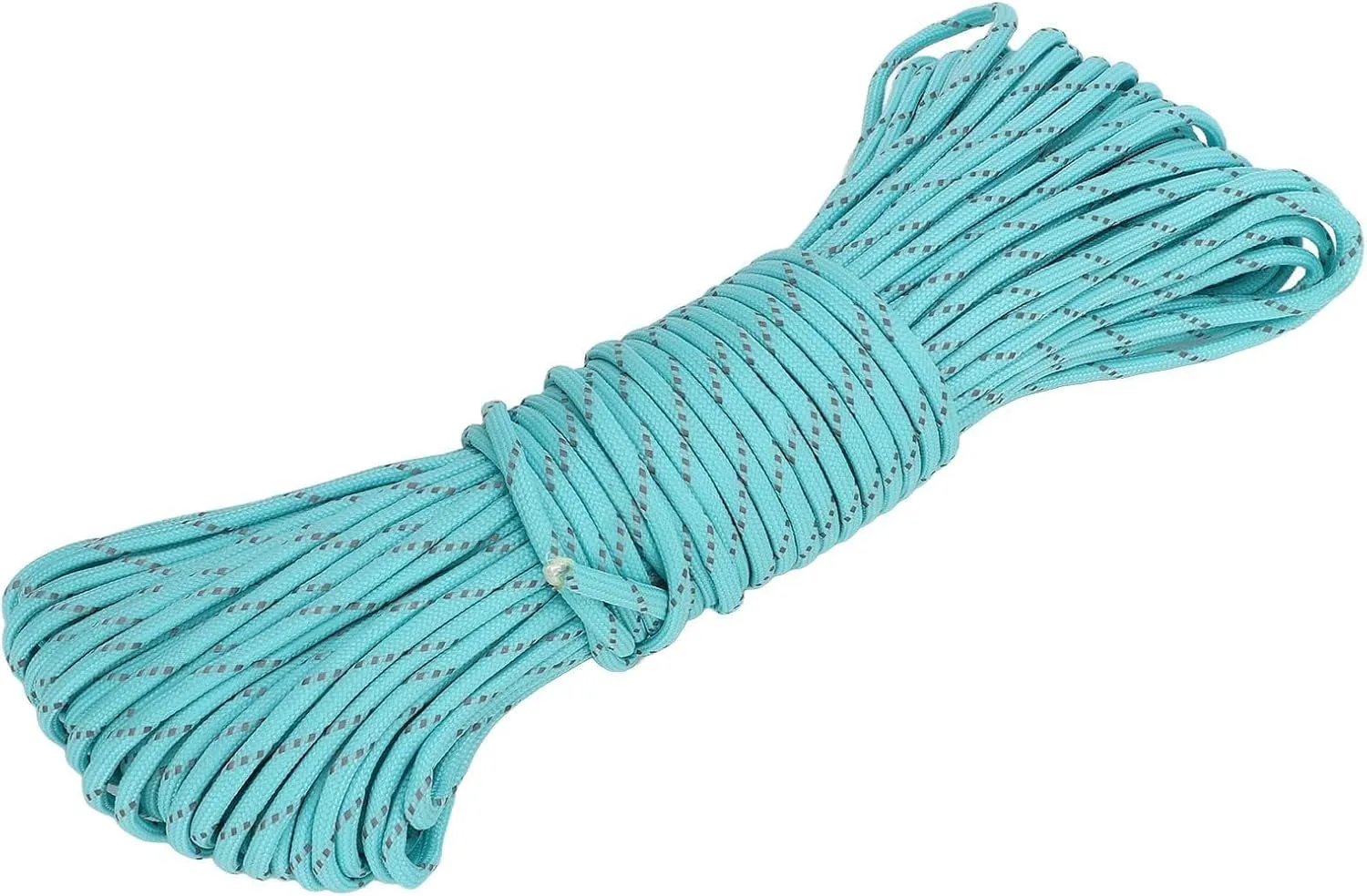4mm Outdoor Guy Lines Tent Cord, Luminous Reflective Tent Guide Rope, Camping Rope for Tent Tarp, Canopy Shelter, Camping, Hiking, Backpacking(31m Lake Blue)