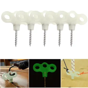 5 Pcs Outdoor Luminous Tent Peg / Tent Nail