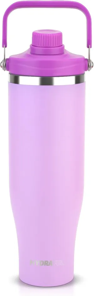50 oz Stainless Steel Water Bottle with Spout Lid & Handle, Insulated Large Hydration Bottle for Cold & Hot Drinks, Leak-Proof Metal Tumbler for Travel, Gym, and Outdoor