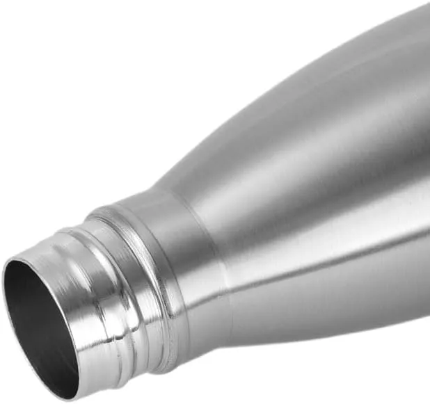 500ML Kettle, Double-layer Stainless Steel Sports Water Bottle, Suitable For Outdoor Travel And Camping(Black)