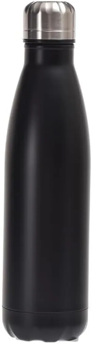500ML Kettle, Double-layer Stainless Steel Sports Water Bottle, Suitable For Outdoor Travel And Camping(Black)