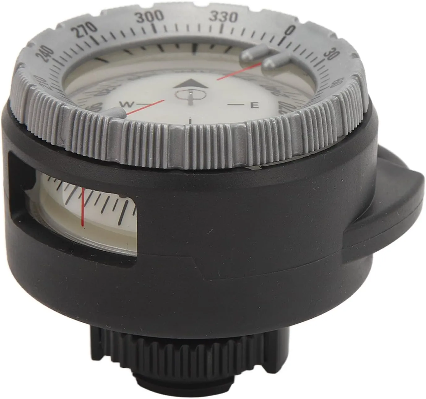 50M Underwater Diving Compass, with Luminous Magnetic for Night Scuba Diving Water Sports and Breathing Tube Clamp Mount
