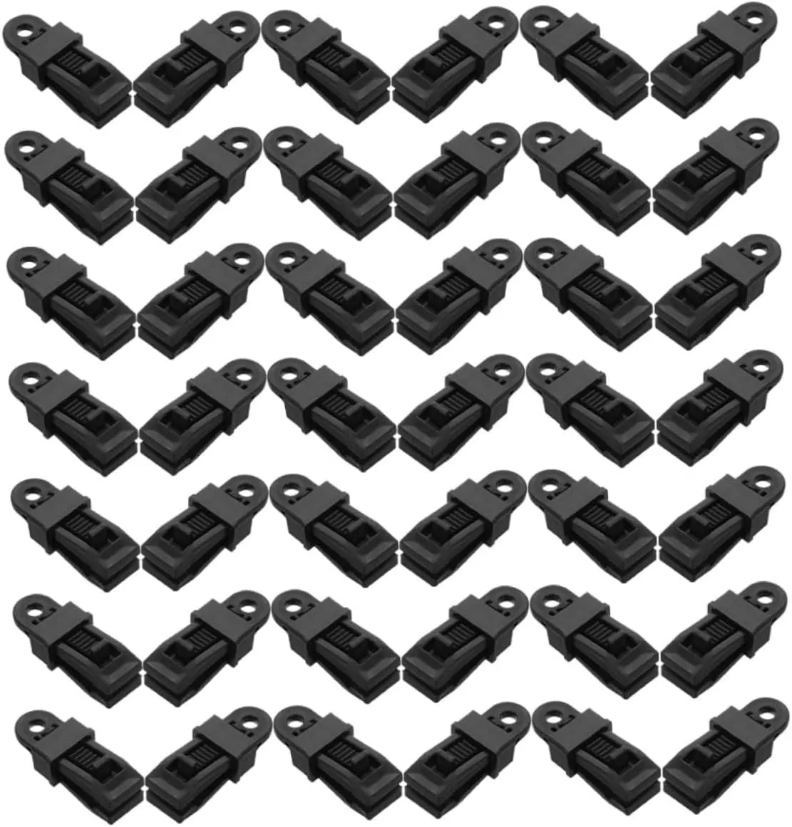 50pcs Heavy Duty Tent Clips Windproof Tarp Clamps for Outdoor Camping Canopy Fasteners Awning Fixers and Tent Accessories