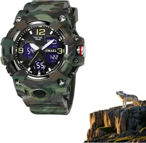 5ATM Waterproof Outdoor Tactical Watch, Mountaineering Electronic Watch(Color-3)