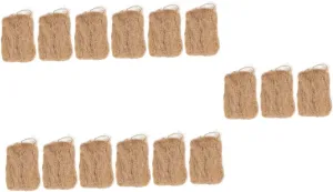5sets Professional Firestarters Natural Jute Silk Fire Starter Easy Spark Ignition Camping Tool for Outdoor Activities 3pcs*5