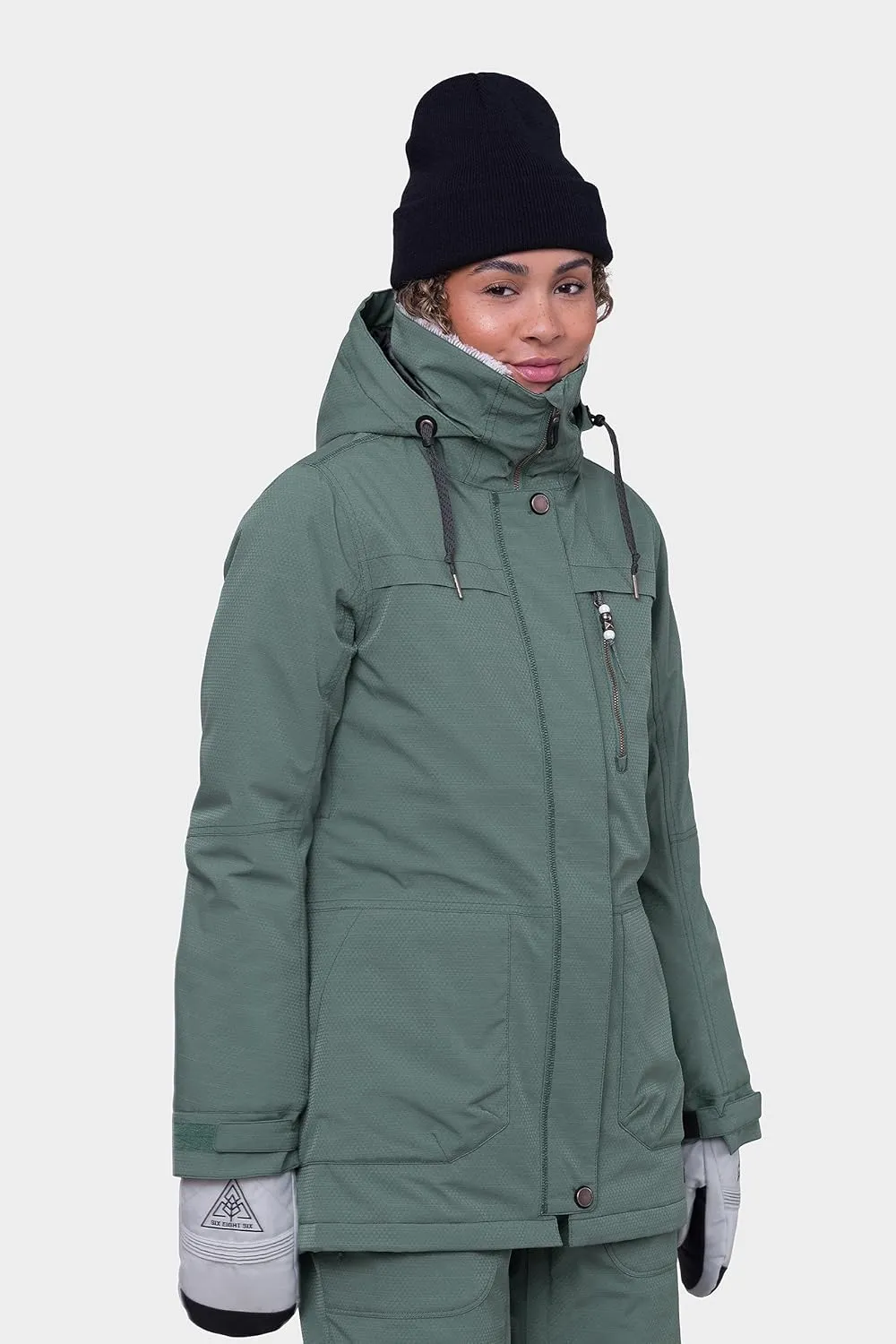 686 Women's Spirit Insulated Jacket - 2-Layer Fabric Design with Faux Fur and Satin Lining - Water & Weather Resistant