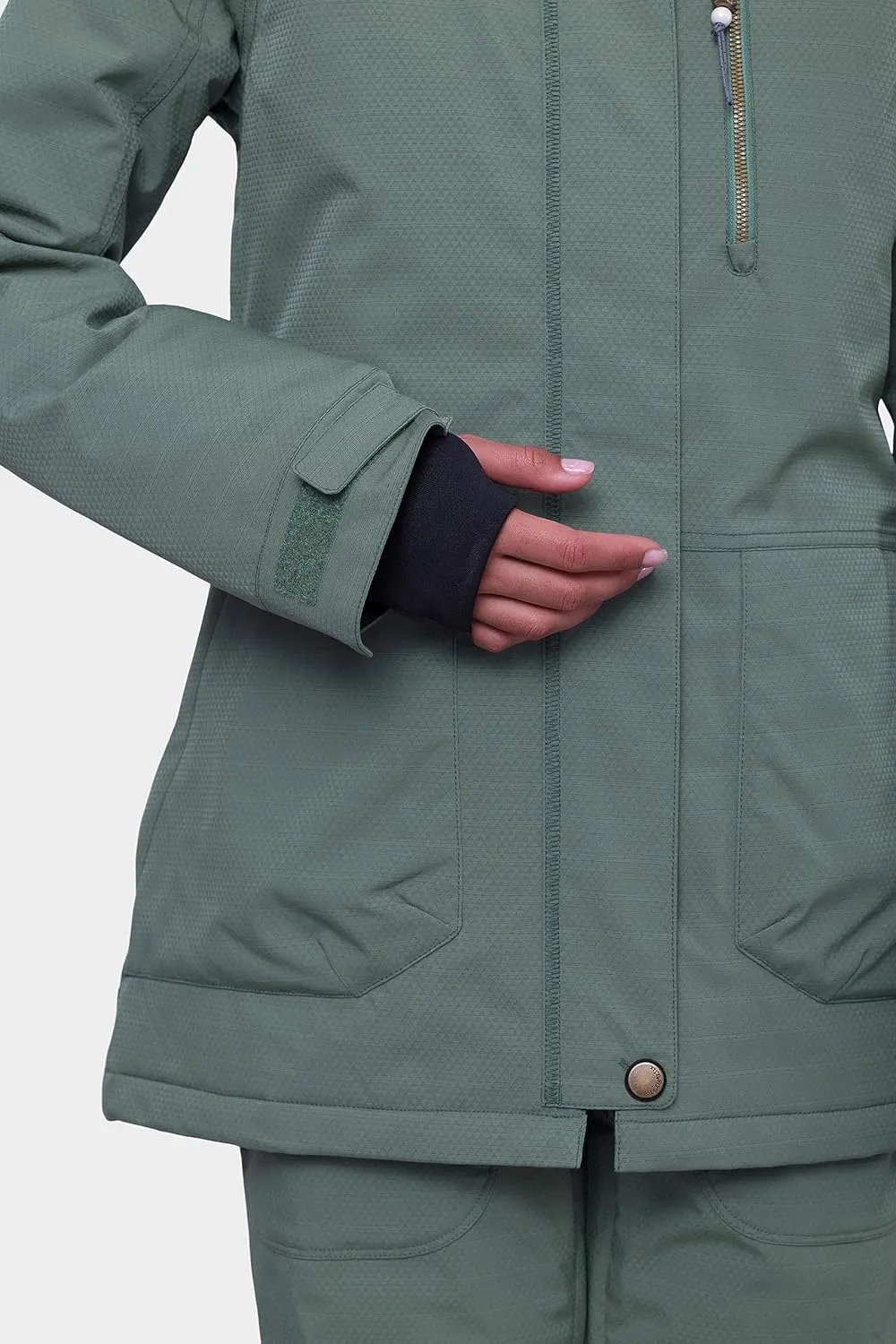 686 Women's Spirit Insulated Jacket - 2-Layer Fabric Design with Faux Fur and Satin Lining - Water & Weather Resistant