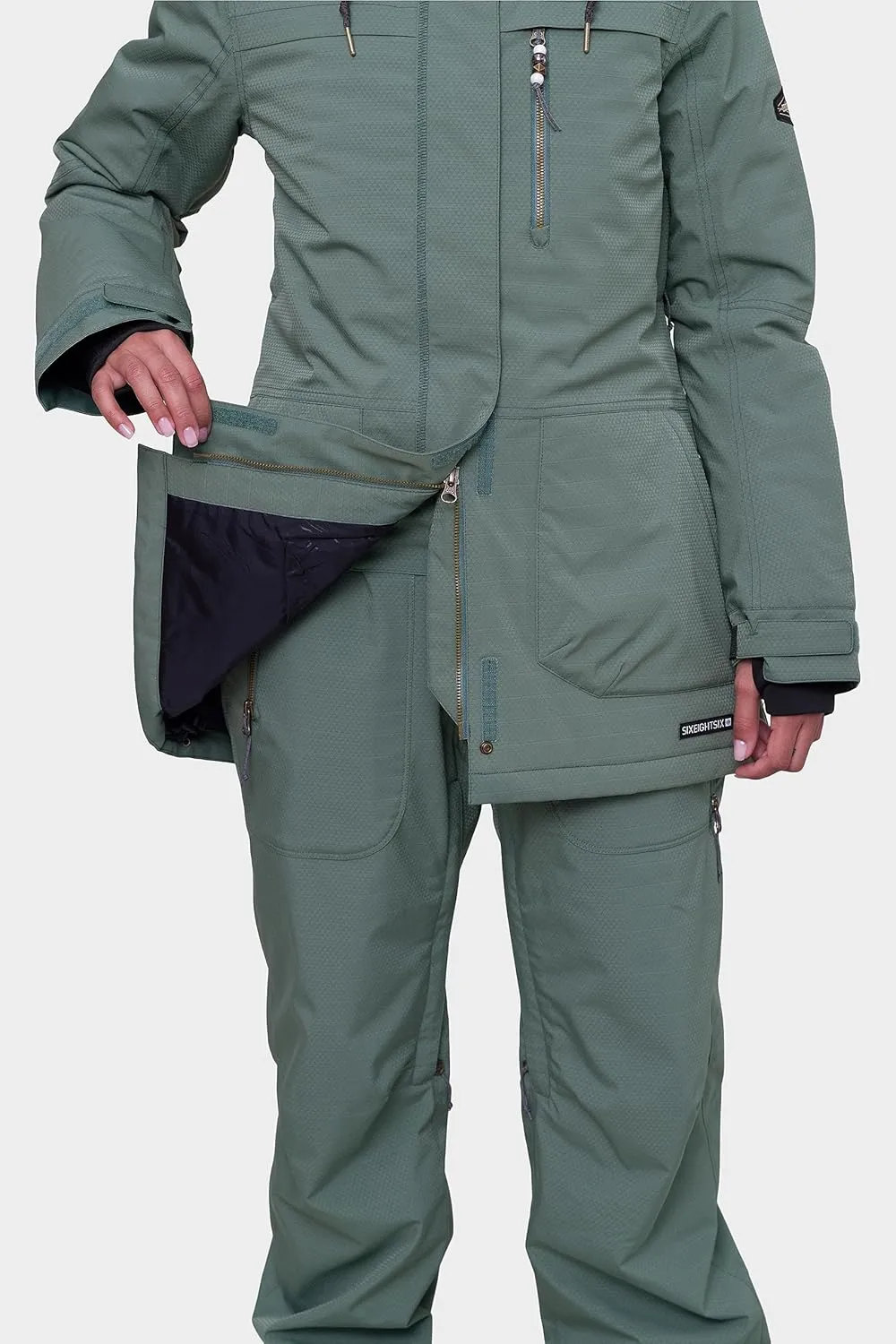 686 Women's Spirit Insulated Jacket - 2-Layer Fabric Design with Faux Fur and Satin Lining - Water & Weather Resistant