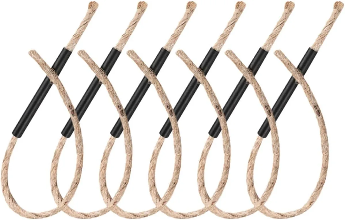 6Sets Portable Fire Starting Ropes for Camping Weather Resistant and Easy to Use for Campfire Fireplace Lightweight Outdoor Accessory