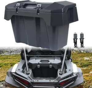 82 QT Forward Cargo Box Compatible with 2024  Polaris RZR XP 1000/ XP 4 1000 Accessories UTV Water Resistant Forward Cargo Storage Box with Two Lockable Latches Replacement for 2889611