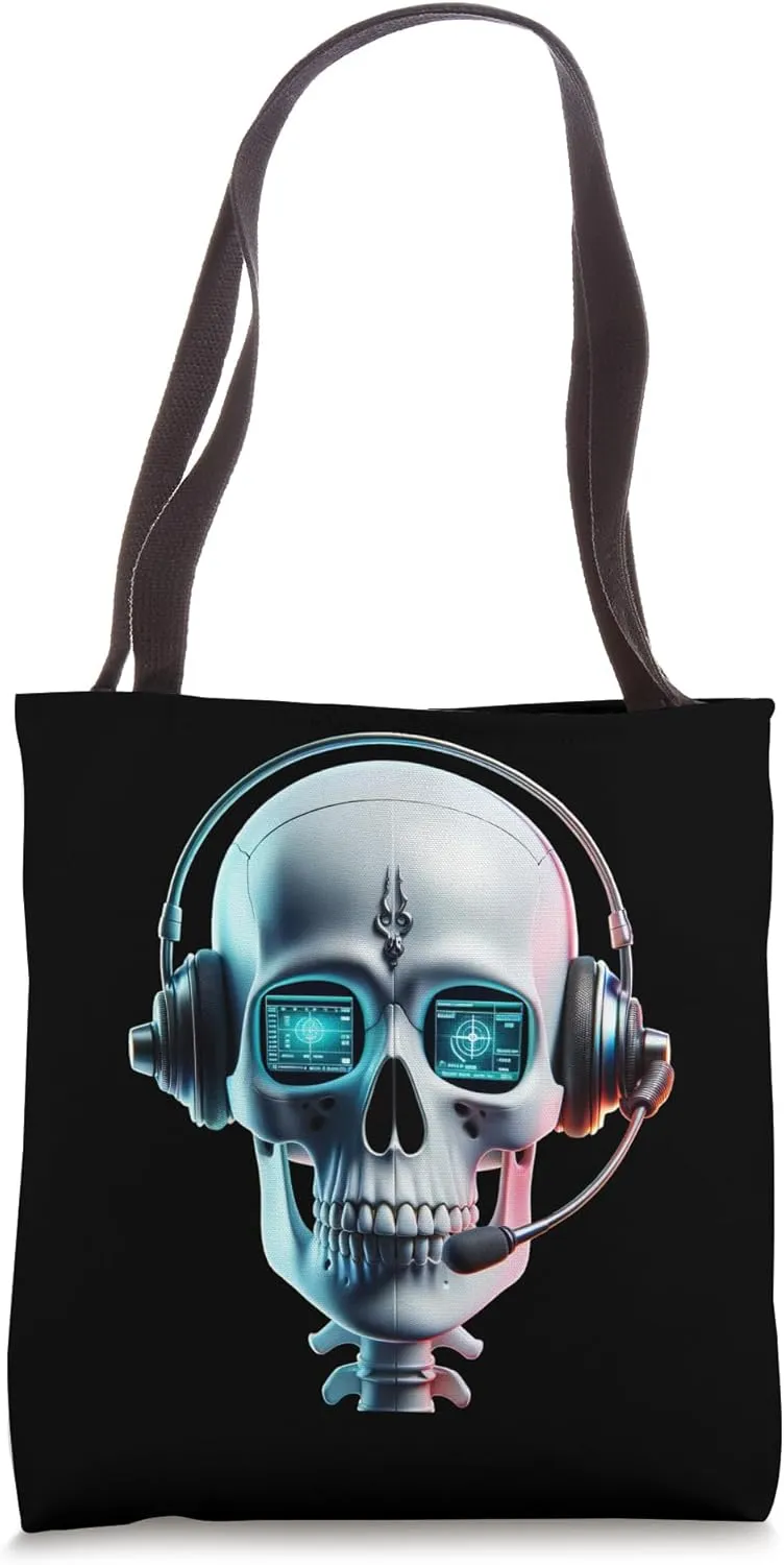 911 Dispatcher Calm Amid Chaos Skull Watch Dispatcher First Tote Bag