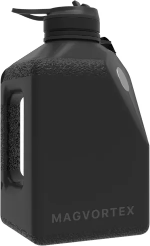 91oz Gym Daily Water Bottle – Large BPA-Free PETG Jug with Magnetic Phone Mount (Plate Included), Leakproof Flip-Top Lid, Wide Mouth for Ice, Straw, Carry Strap, Stable Base, Time Marker