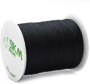 9KM DWLIFE Black Kevlar Cord, 50lb~1500lb, High Tensile Strength, Flame Resistant, Braided Fishing Line, Wind Chime String, Kite Line, Camping, Model Rocket, Outdoor Survival Strong String