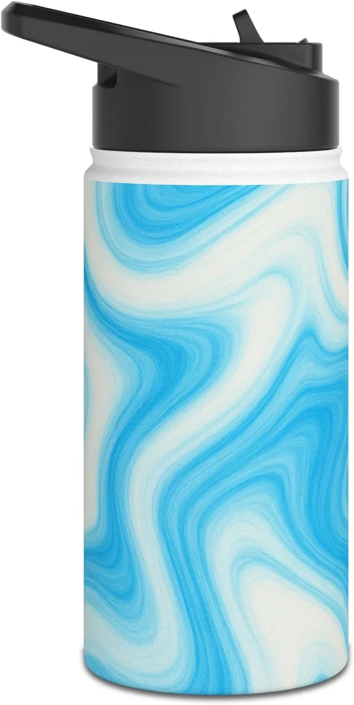 Activ8Gear Aesthetic Marble Stainless Steel Water Bottle, Insulated Hydration, Fitness, Outdoors, Gifts, Travel Bottle