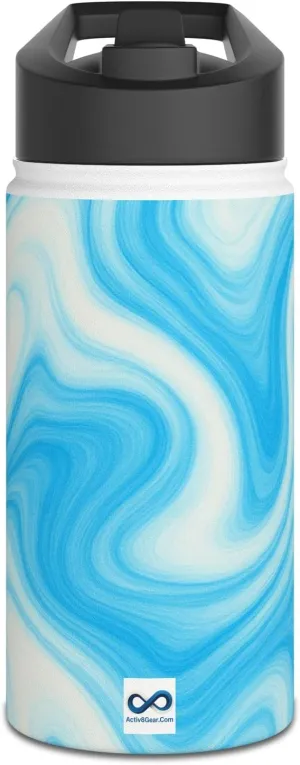 Activ8Gear Aesthetic Marble Stainless Steel Water Bottle, Insulated Hydration, Fitness, Outdoors, Gifts, Travel Bottle