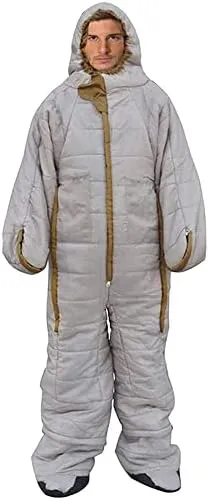 Adult Sleeping Bag Full Body Wearable Suit, Human Walking and Standing 3-Season Outdoor Camping Sleeping Bag, Wearable Lightweight Winter Camping Sleeping Bags for Outdoor Hiking T