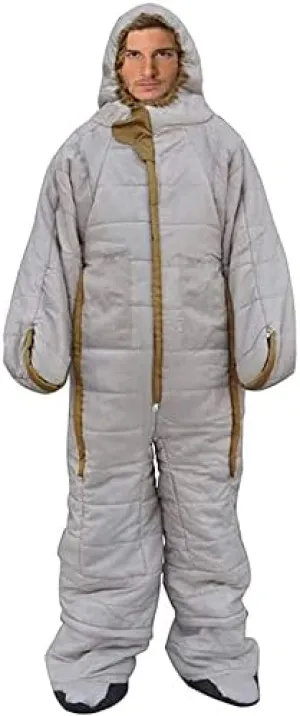 Adult Sleeping Bag Full Body Wearable Suit, Human Walking and Standing 3-Season Outdoor Camping Sleeping Bag, Wearable Lightweight Winter Camping Sleeping Bags for Outdoor Hiking T